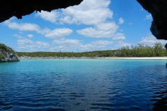 View from the back of the cave