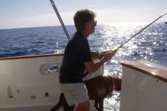 The Admiral reels one in