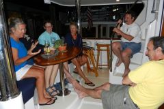 Evening revelry aboard Cronulla