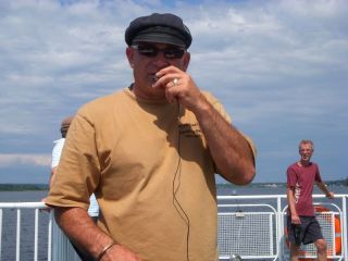 Capt. Azade Hache our Acadian tour guide