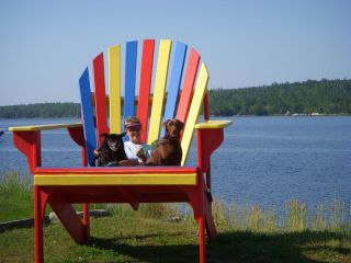 Posing in a big chair!