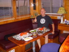 New crew 1st meal aboard!