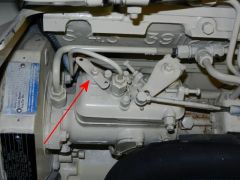 Manual fuel stop lever