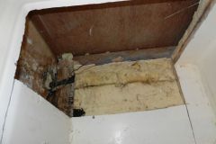 Remove liner and insulation