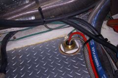 Completed keel cooler mount