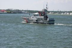 One of the new Coast Guard Rescue boats