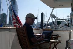 Updating the blog from the cockpit office.