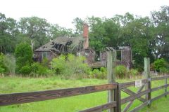 Recreation center building ruins