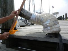 Exhaust mixing ell- failing
