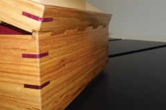 Wood dowel hinge