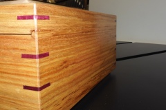Canary wood dowel hinge