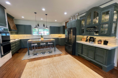 Completed hood, cabinets painted