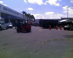 Boat show setup