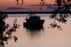 Maerin at anchor off Cumberland Island
