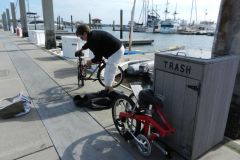 Readying ground transportation.