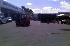 Boat show setup