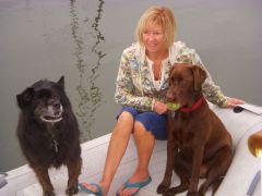 Sue with pups