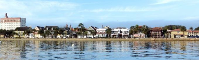 St. Augustine view from mooring.