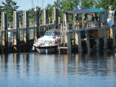 Carriage submerged