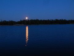 Moon over Indian Harbor