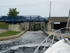 Port Severn Lock 45 upbound approach