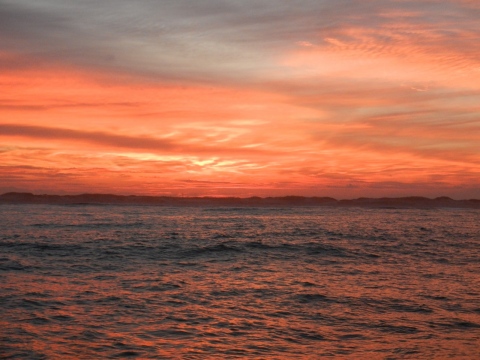 Sunset over the Bay