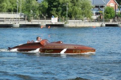 Antique mahogany speedster