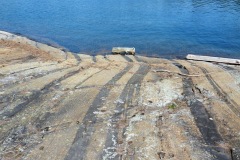 Interesting rock color striation