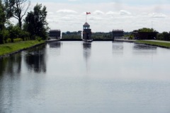Peterborough Lift Lock upper(eastbound) approach