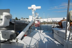 Mast lowered for canals